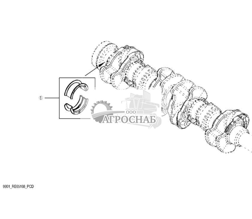 9901 Комплект упорных подшипников 